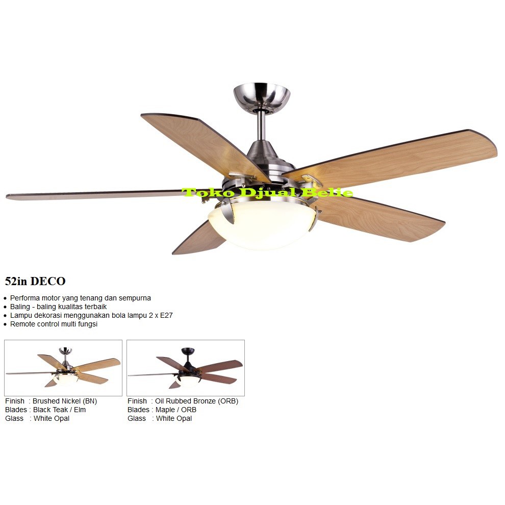 Mt Edma Deco 52 Inch Ceiling Fan With 1 Decorating Lamp Shopee Indonesia Mt Edma Deco 52 Inch Ceiling Fan With 1 Decorating Lamp Shopee Indonesia