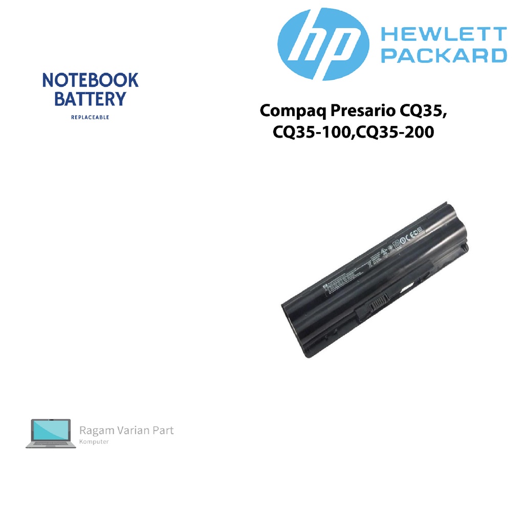 Original Baterai Laptop Compaq Presario CQ35, CQ35-100,CQ35-200 Series