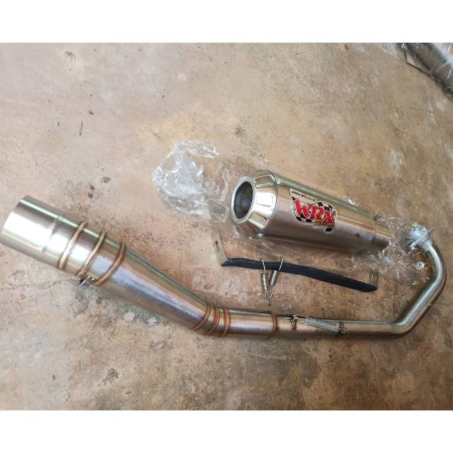 Knalpot wrx for jupiter mx new. Mx old. Mx king ada
