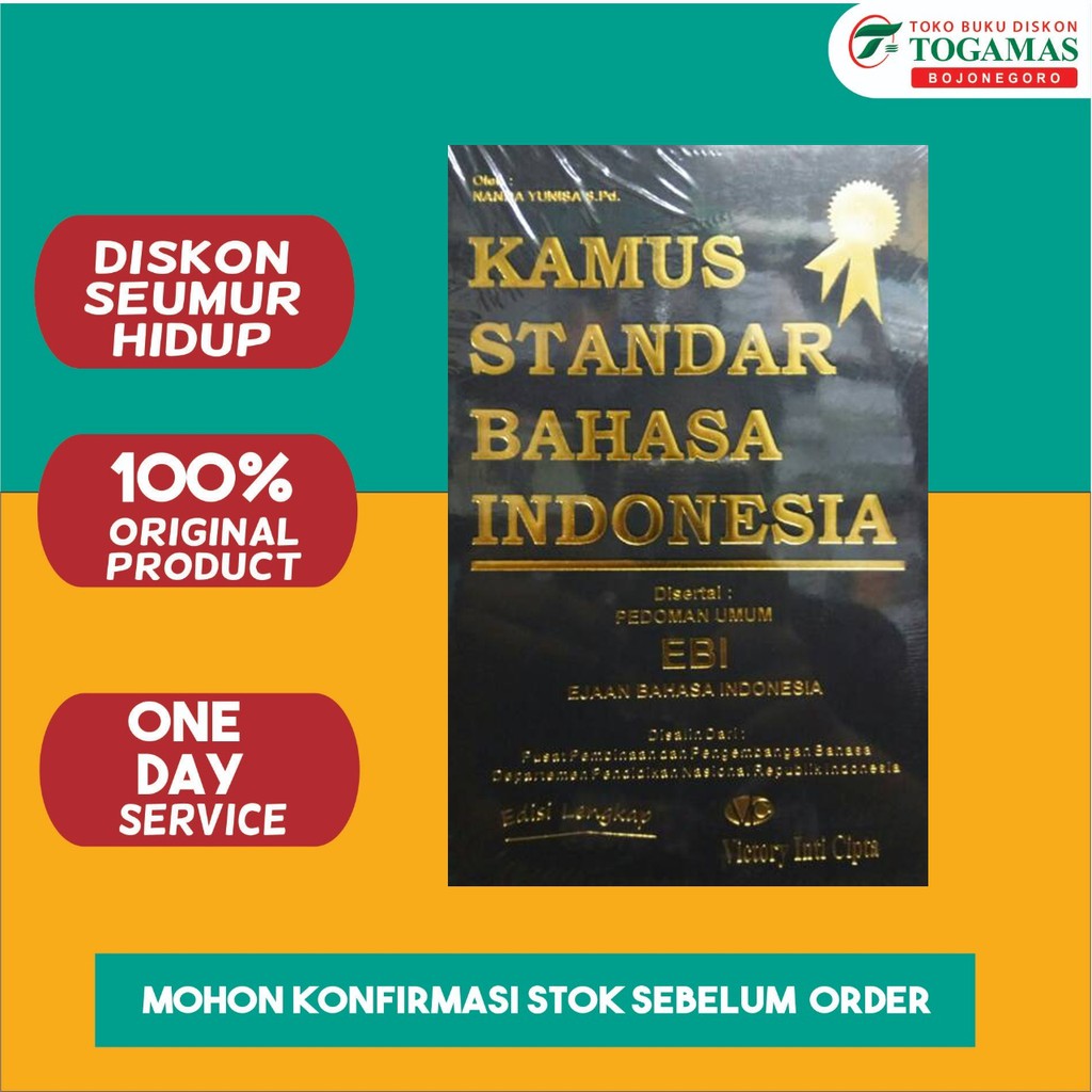 KAMUS STANDAR BAHASA INDONESIA BEST SELLER PENERBIT VICTORY INTI CIPTA