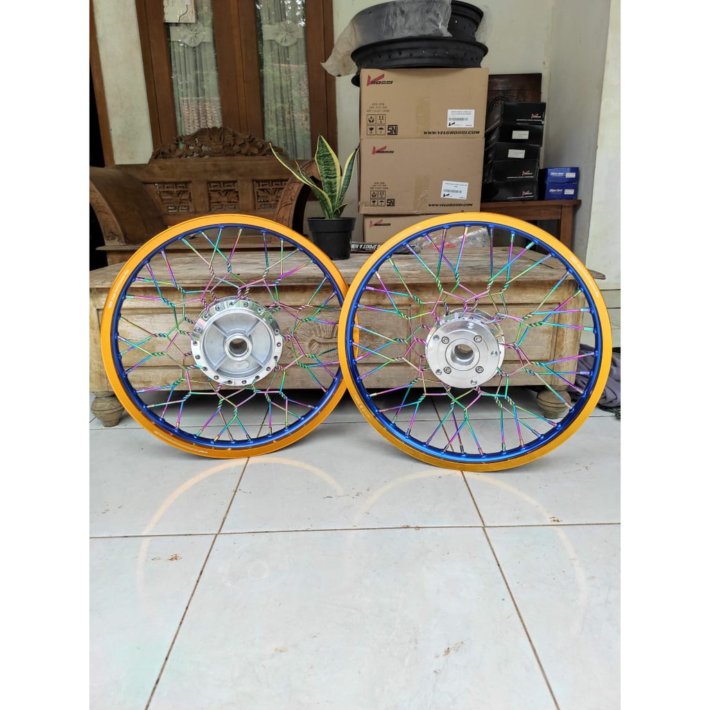 Velg jari jari vixion new/vixion old paketan ring 17 tdr twotoone stell kepang