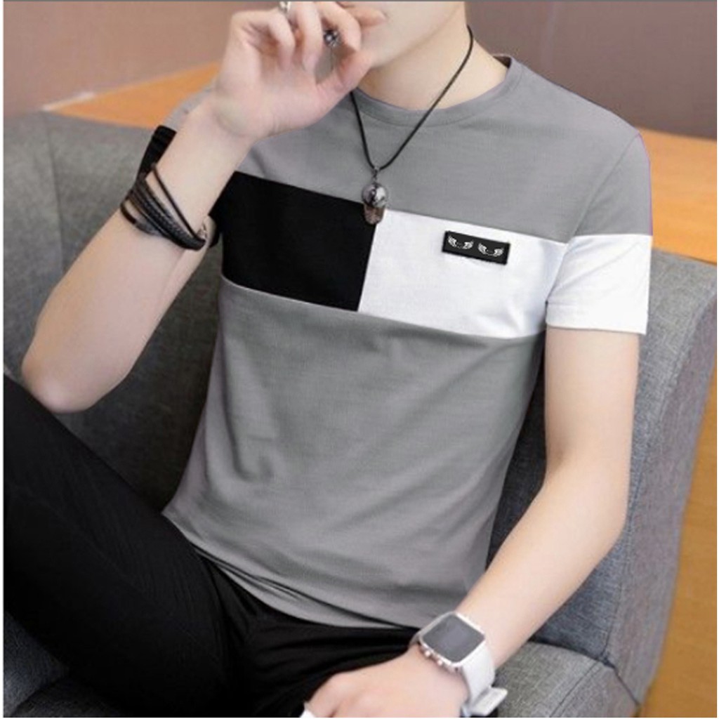 Kombinasi Kaos Pria Terbaru Distro Abu-abu