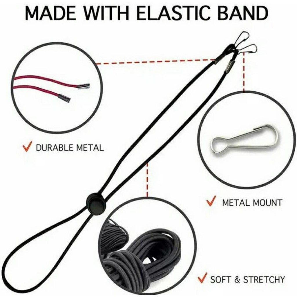 KONEKTOR MASKER STRAP MASKER TALI MASKER KALUNG MASKER PENGAIT MASKER CONECTOR MASKER HIJAB GANTUNGA