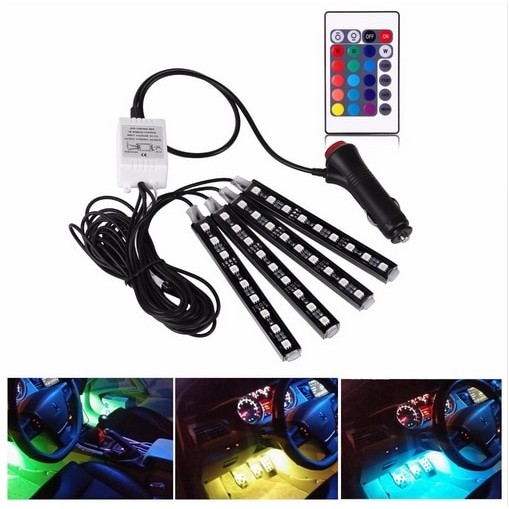 Lampu LED Kolong Interior Mobil RGB Strip Light