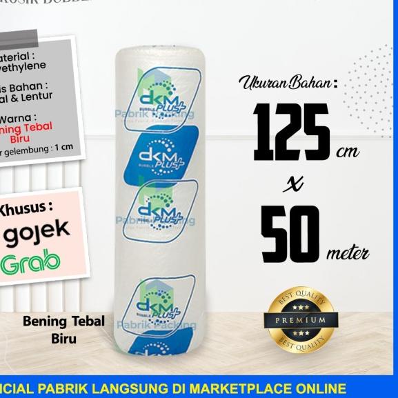 

☜ BUBBLE WRAP ROLL DKM PLUS BENING PREMIUM SIZE 125 CM x 50 M ➩