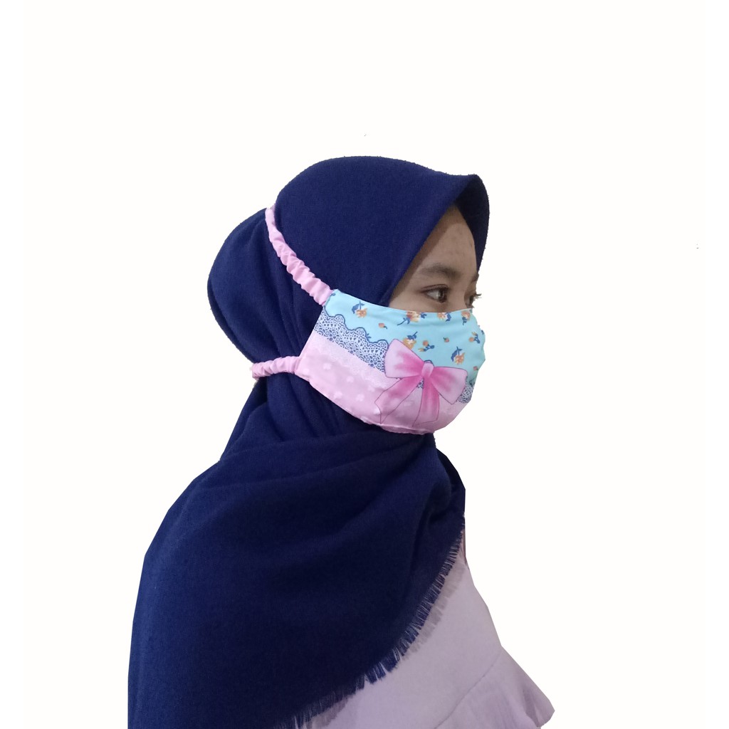 MASKER KAIN KATUN JEPANG / BRUKAT PREMIUM TEBAL HEADLOOP || Kiiyoomii ||