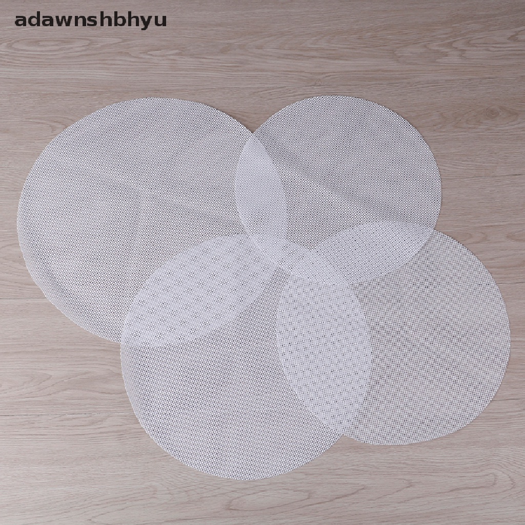 Adawnshbhyu Bulat Anti Lengket Silicone Mesh Cloth Baking Liners Steamer Pad Dumplings Bakpao Alas