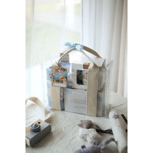 Tas Mika PVC Bening Tali Katun