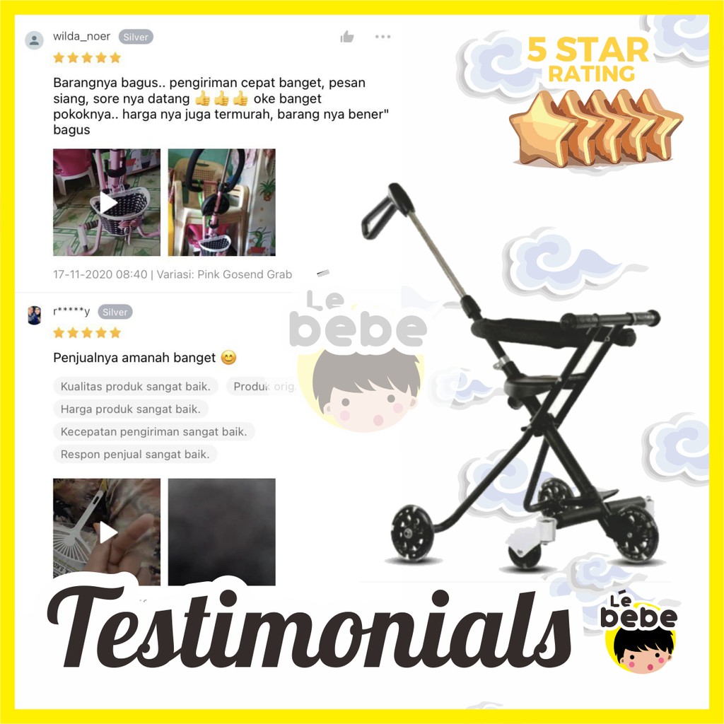 [EKA JAYA SEPEDA] Exotic LW001 LW101 LW201 Sepeda Roda 5 Sepeda Anak Bayi Sepeda Roda 3 Stroller