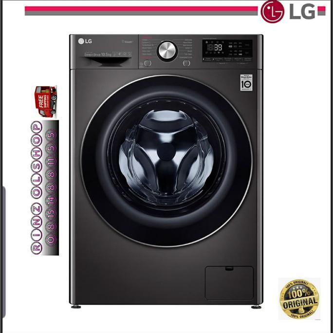 Mesin Cuci LG FV1450H1B Front Load 10.5 Kg dengan Pengering dan Teknologi AI DD™