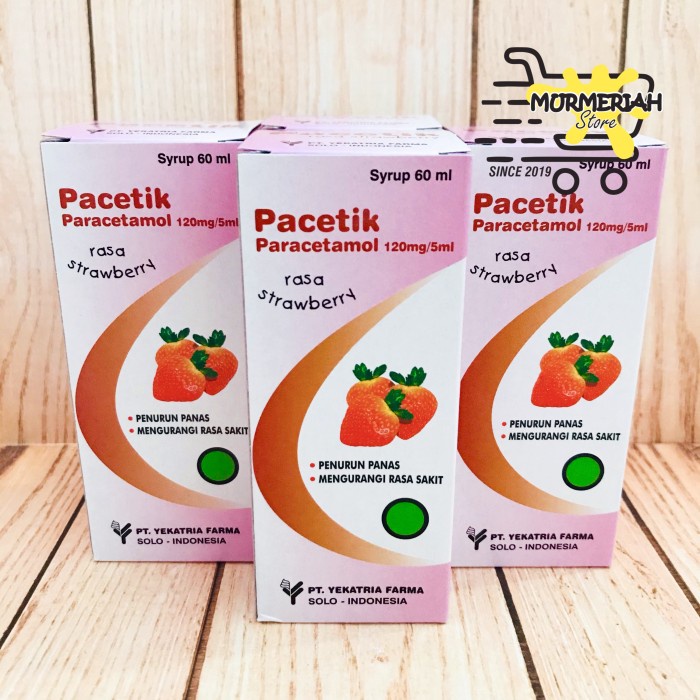 Pacetik Syrup 60 ml / Pacetik Sirup paracetamol