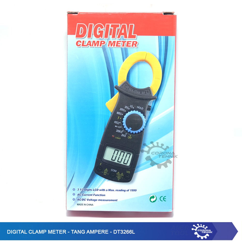 Digital Clamp Meter Tang Ampere -  DT3266L