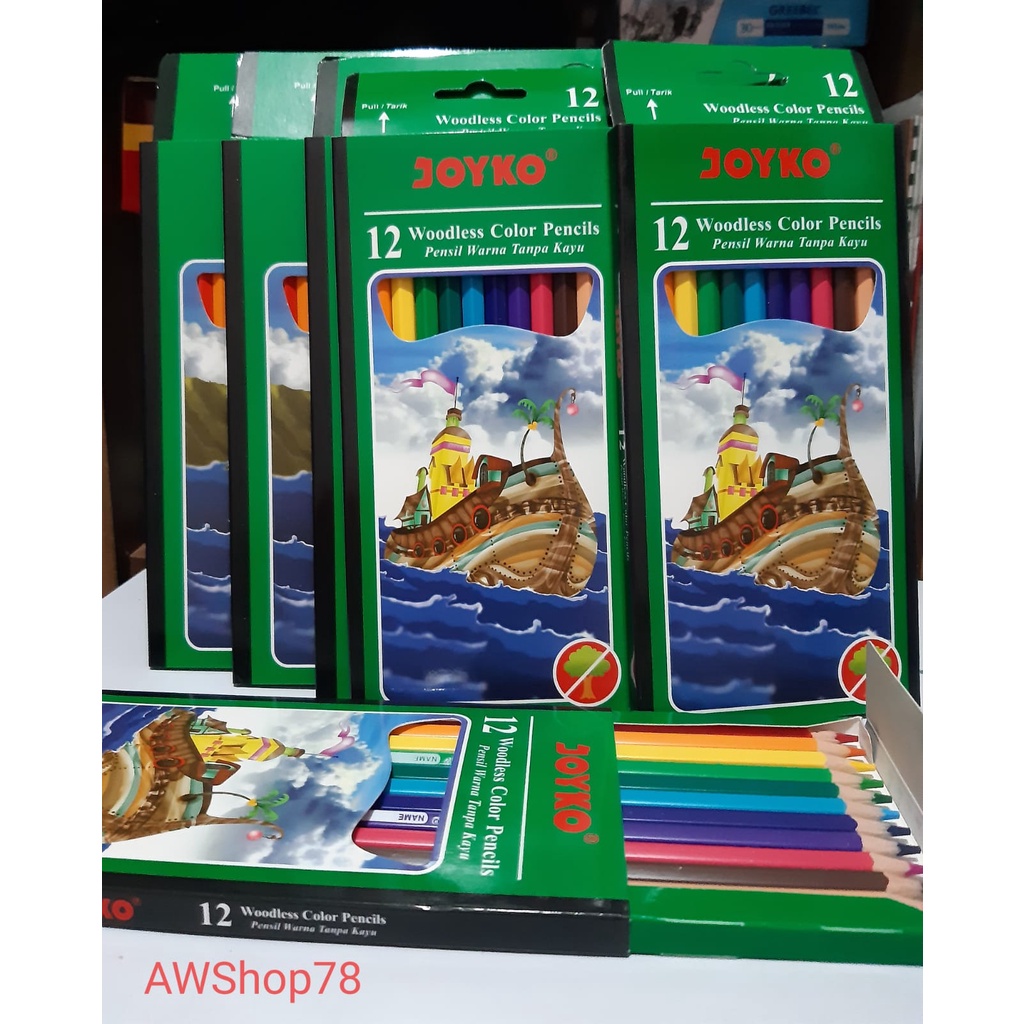 

pensil warna joyko 12 warna /pak