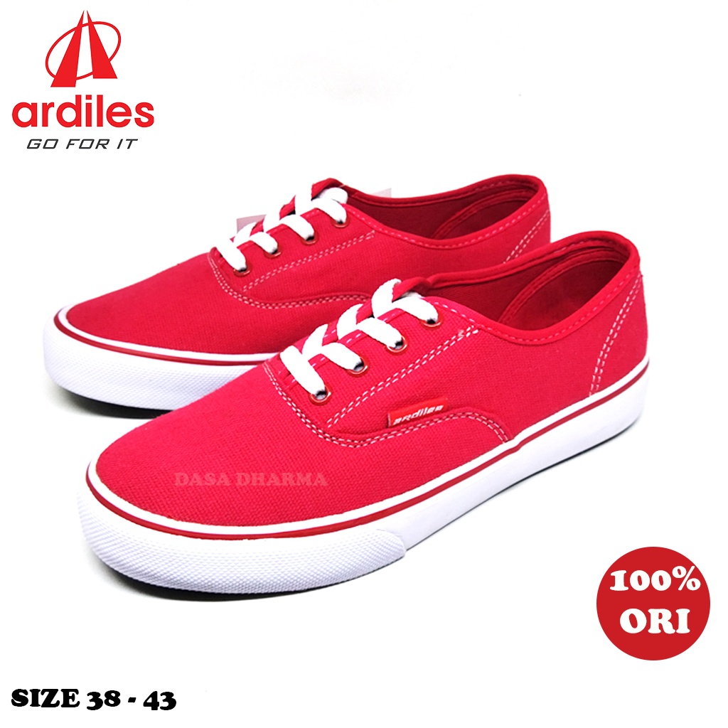 Sepatu Ardiles Pria Sneakers Original 100% Merah