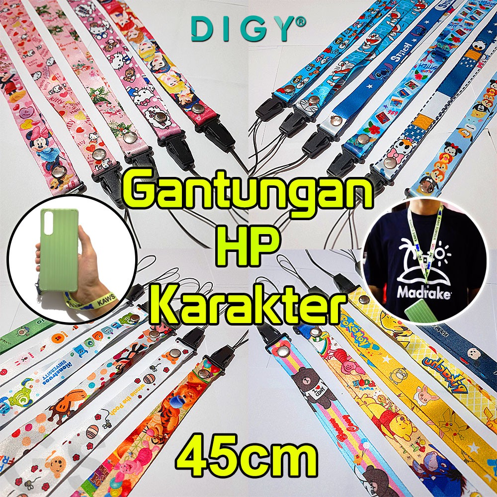 Gantungan HP Karakter II lanyard tali hp