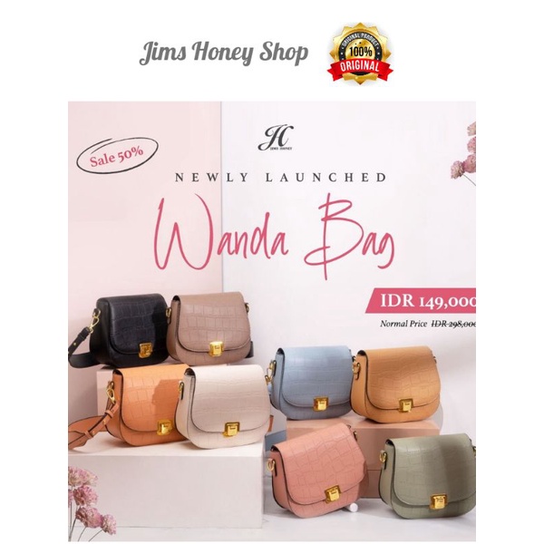 Jims Honey Wanda Bag Jims Honey Tas Wanita Original