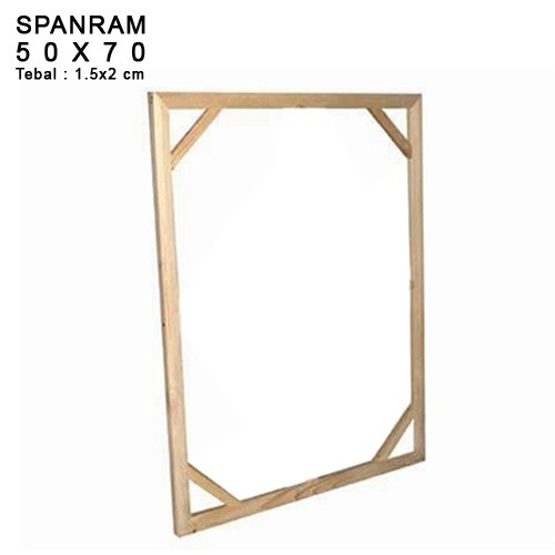 Spanram Rangka Frame Kayu 50x70 Cm