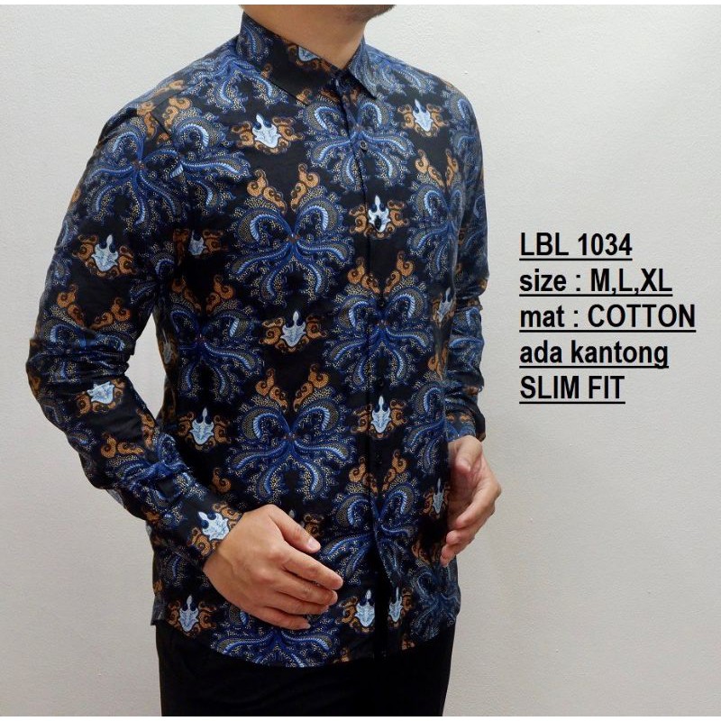 Batikmodernofficial / batik pria slimfit