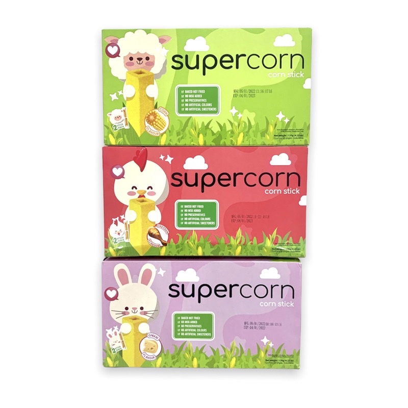 Castle - Supercorn Snack Stik Jagung Cemilan Anak - Super Corn Cemilan Sehat Baby