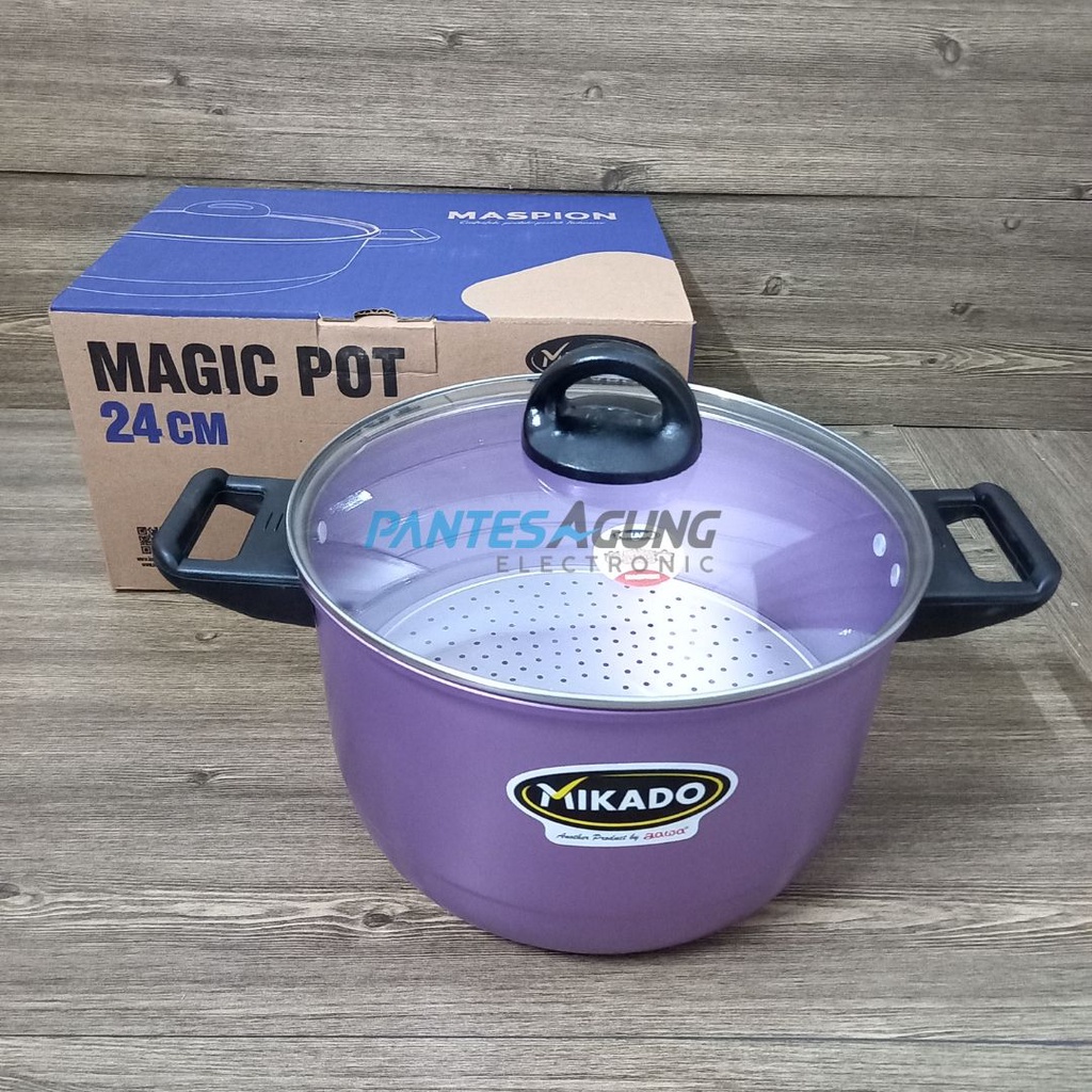 Alat Kukus Steamer Maspion Panci Magic 24cm Tutup Kaca