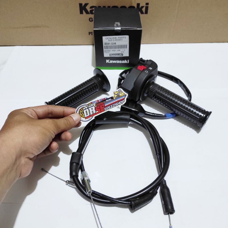 Gas Spontan Komplit Ninja RR New Original Kawasaki PNP RX King-1