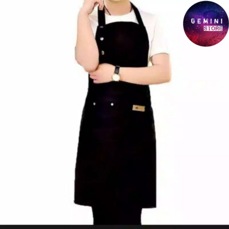 Apron Masak Celemek Masak Apron Masak Apron Barista Unisex Pria/Wanita