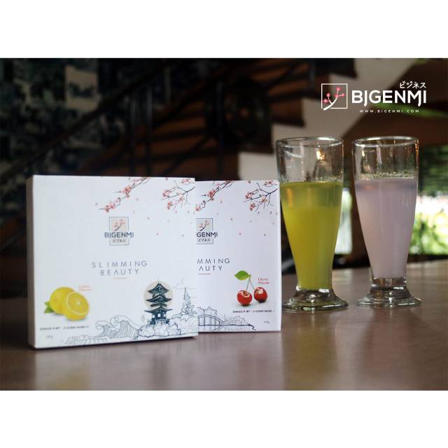 BIGENMI SLIMMING BEAUTY Pelangsing Fenomenal 2019 Rasa Lemon dan Cherry - diet mudah dan nikmat