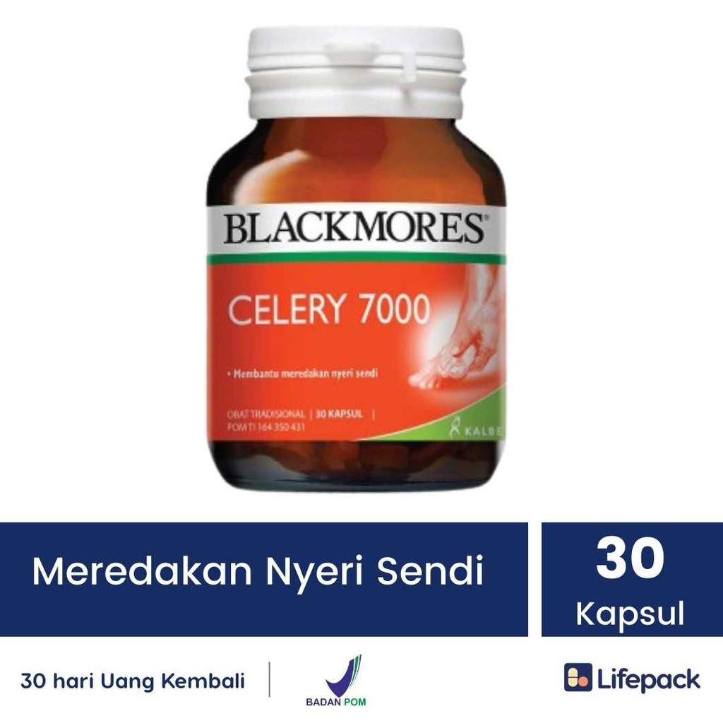 BLACKMORES CELERY 7000 - SELEDRI - Nyeri Sendi Asam Urat & Rematik-1 Botol