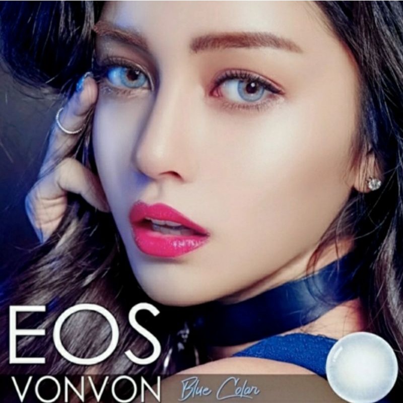 Softlens Eos Vonvon Brown Gray Blue Natural dia.14mm Normal Minus s.d -8.00