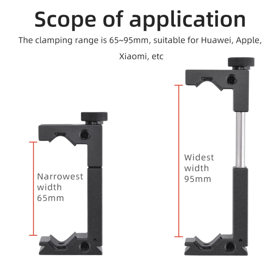 U Mount Kingma 6.5 Inch Phone Holder With Hotshoe