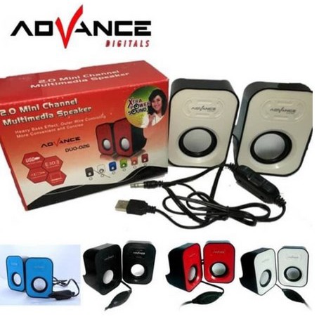 SPEAKER KOMPUTER PC / LAPTOP / NOTEBOOK / SPEAKER USB MINI MURAH ADVANCE DUO EYOTA S1 CLS 102 101