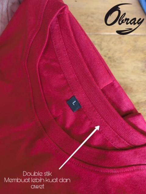 KAOS POLOS COTTON COMBED 24S [Tebal] LENGAN PENDEK Basic Tee Unisex OBRAYSTORE / T-shirt / Kaos Oblong / Baju Polos [Cewe Cowo]-1