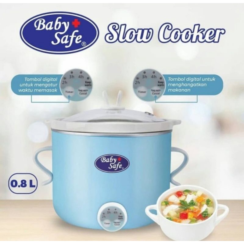 Baby Safe Slow Cooker Digital 0.8 L (LB007)/Alat Masak Makanan Bayi