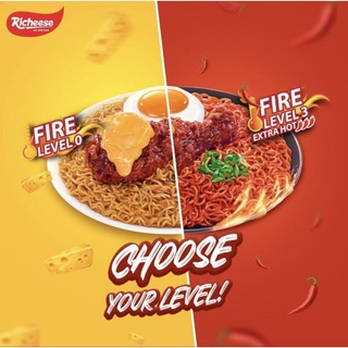 

Nabati Richeese Mi Instant | Mi Goreng Keju Fire Level 0 dan 3 !!!! | New Product 74 g