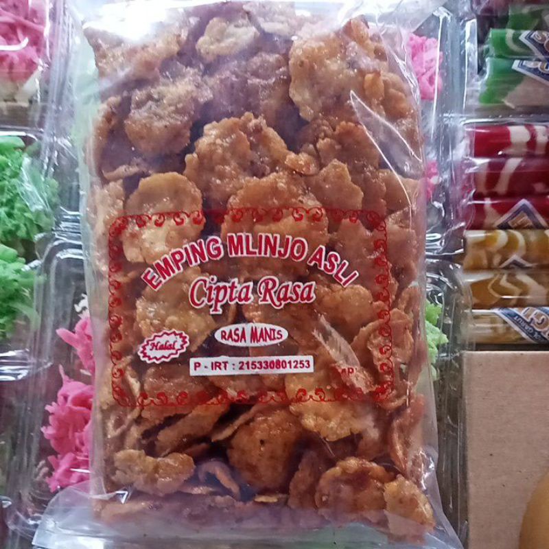 

Emping mlinjo manis dan manis pedas 250g/emhyshop87/camilankhasjogja