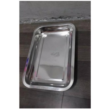 SB168 Nampan Stainless Persegi / Nampan Baki Stainless Ukuran 32cmx22cm