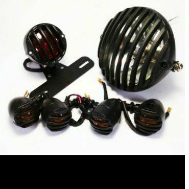 Paket lampu LED motor daymaker set sen gril stopan grill japstyle gl tiger scorpio thunder custom