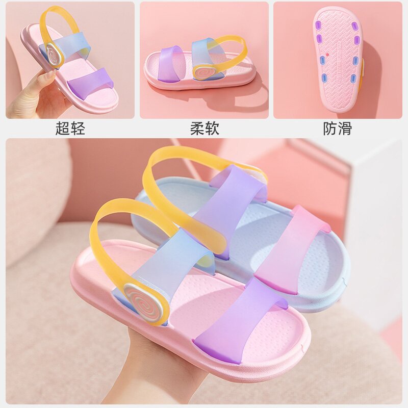 HappyOliver MASHMELLOW  22+1 Sandal Anak Perempuan Bahan Karet Model Lucu 3-8 Tahun Import