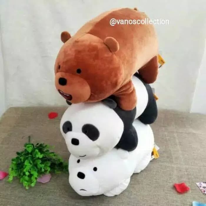 Jual Miniso We Bare Bears Boneka Panda Bear Beruang Stand - Ice Bear Berkualitas
