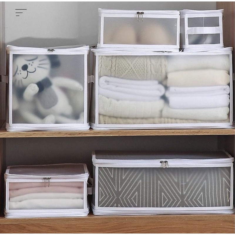 COZYHOUSE NEOMIE Penyimpanan bedcover dan sprei transparan | wardrobe storage organizer