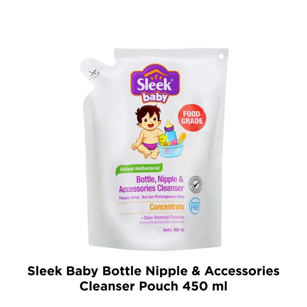 Sleek Baby Bottle Nipple &amp; Accessories Cleanser Pouch