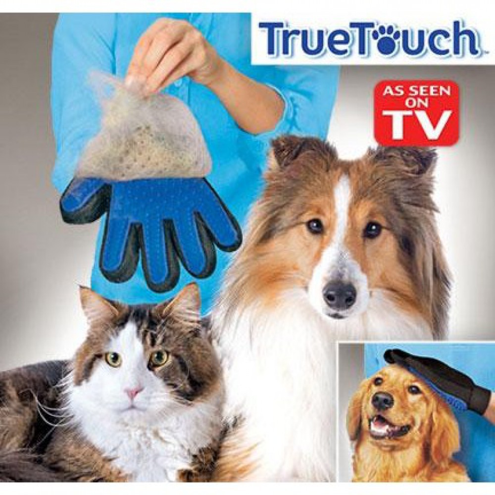 156 True Touch Five Finger Pet Deshedding Glove