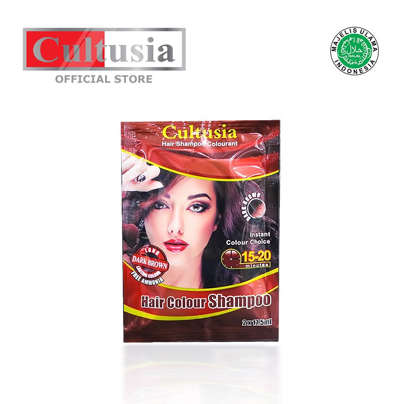 Cultusia Color Shampo dark Brown