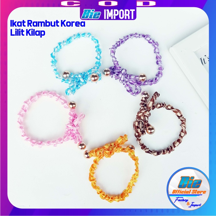 Ikat Rambut Korea Lilit Kilap Impor Best Seller