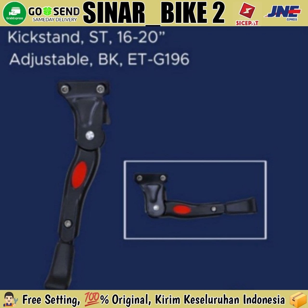 Standar Jagang Samping Kickstand Sepeda 16 18 20 Adjustable EXOTIC - ET-G196