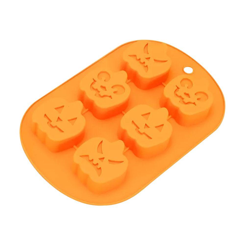 Solighter Halloween Cetakan Coklat Rumah Buatan Tangan Membuat Kue Ice Tray DIY Craft Pumpkin Bat Skull