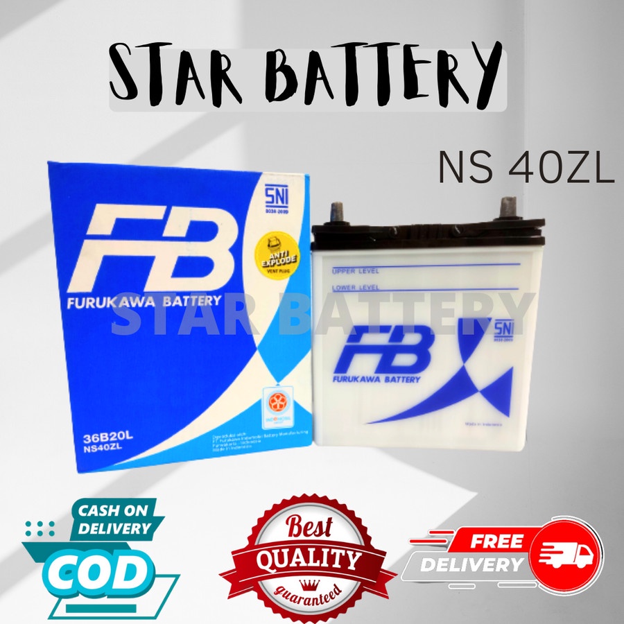 Aki Mobil Daihatsu Ayla ,Sirion Ns40zl FB FURUKAWA BATTERY Accu Basah