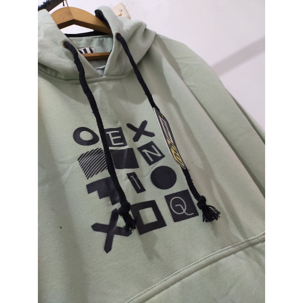 HOODIE PRIA SIZE JUMBO L-XL-XXL-XXXL-XXXXL-XXXXXL BAHAN TEBAL MOTIF UNIQ MINT