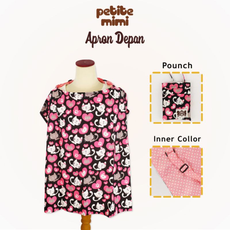 Petite Mimi Apron Menyusui - Apron Depan Reguler (Tersedia varian motif)