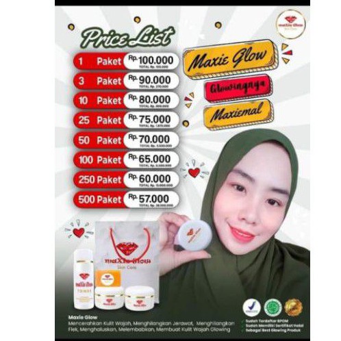 MAXIE GLOW BPOM ORI100%